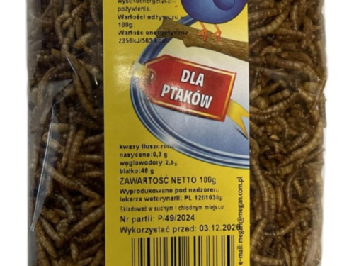 Suszone larwy mącznika 100g